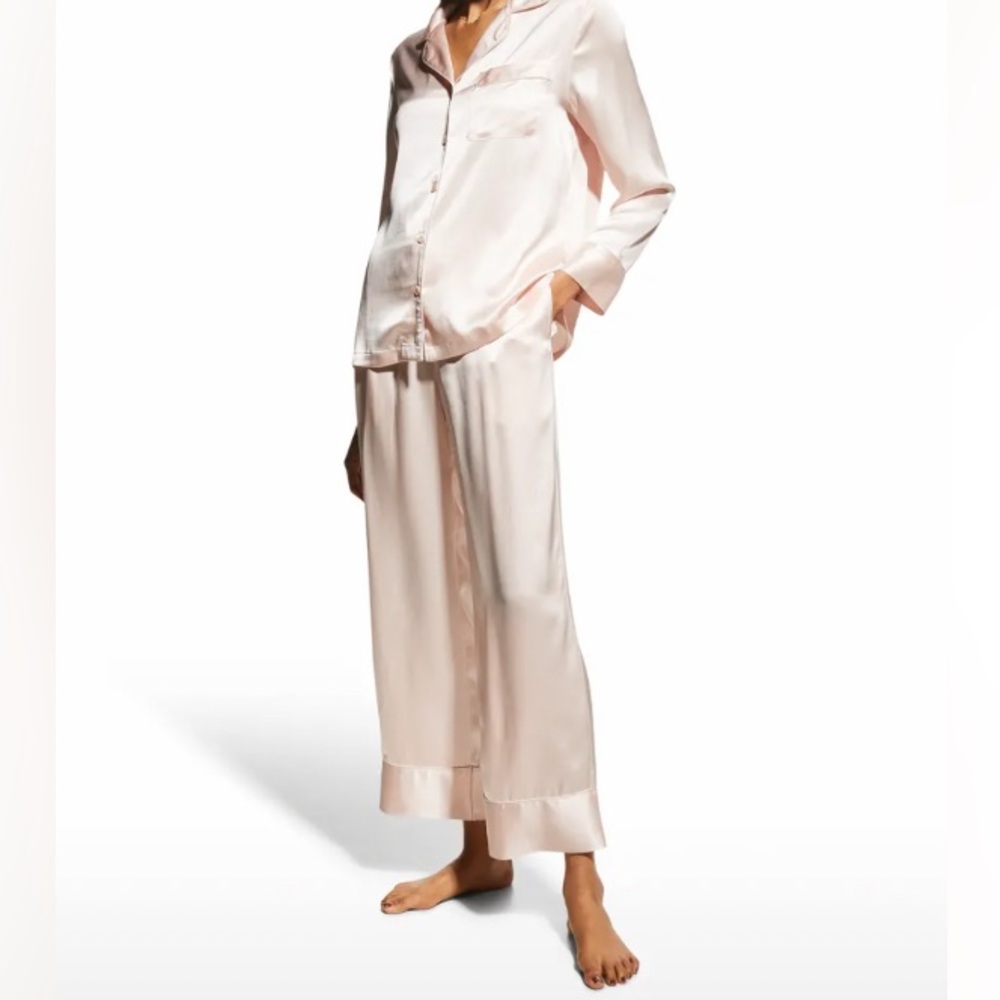 Neiman Marcus two-piece pajama set in silk